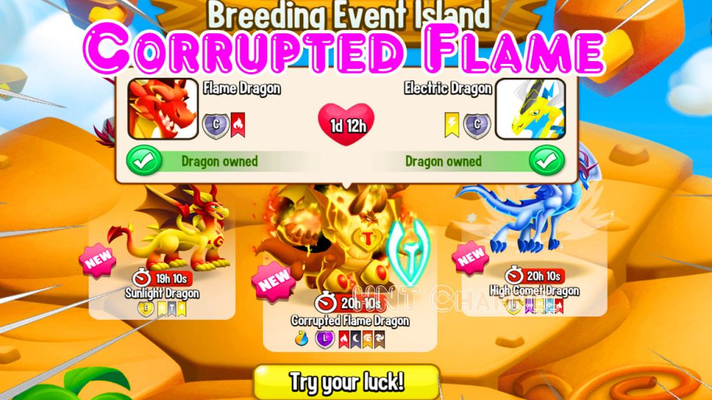 Dragon City Cách Lai Corrupted Flame Dragon Ma Cà Ròng Vip HNT Channel