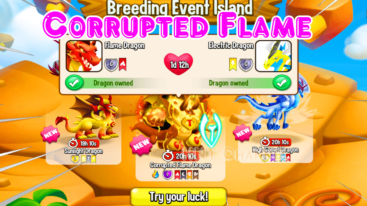 Dragon City Cách Lai Corrupted Flame Dragon Ma Cà Ròng Vip HNT Channel