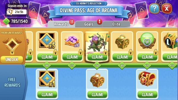 DIVINE PASS GET PREMIUM DRAGON CITY HNT CHANNEL